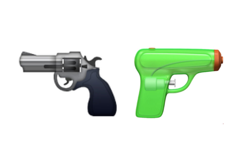 Apple замінить справжній пістолет на іграшковий у нових емодзі