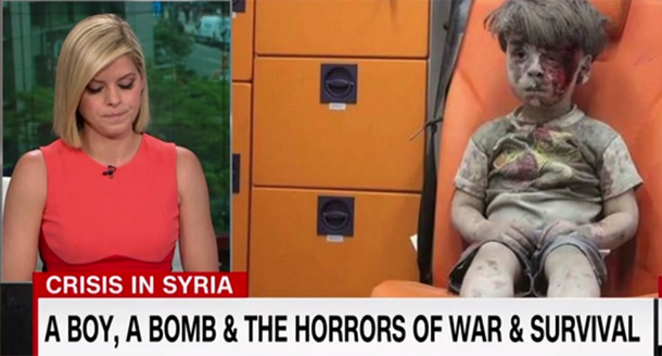 Ведуча CNN ледве не заплакала, розповідаючи про пораненого хлопчика з Алеппо