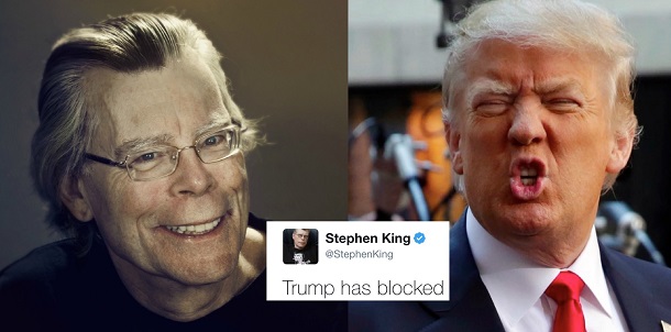 Дональд Трамп заблокував Стівена Кінга в Twitter - Джоан Роулінг пообіцяла пересилати колезі усі твіти